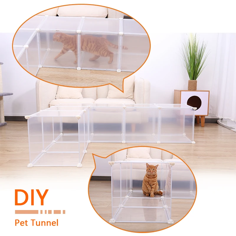 Small Pet Playpen DIY Freely Combined Pet Yard Fence Puppy Crate Kennel for Dog Cat Kitten Rabbit Guinea Pig Bunny Hedgehogs