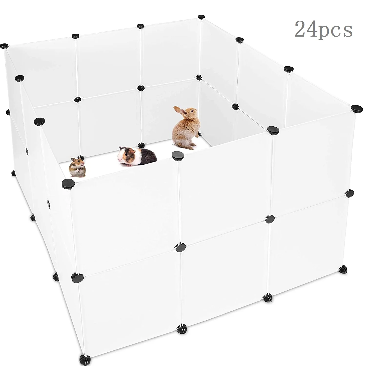 Playpen DIY Small Pet Freely Combined Foldable Dog, Cat, Rabbit Guinea Pig Bunny Hedgehogs Cage Yard Fence