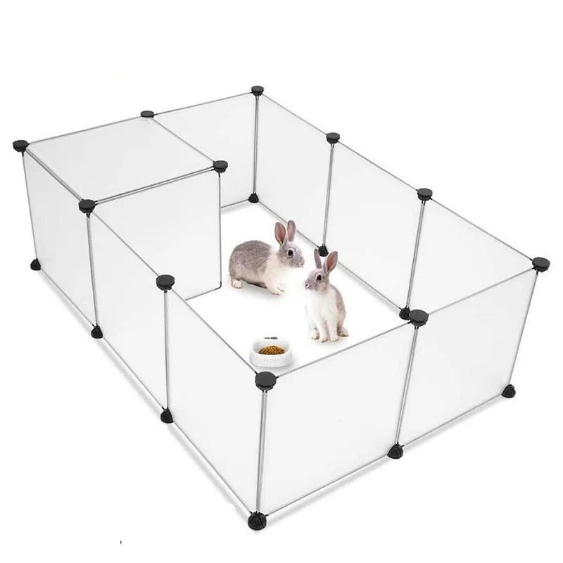 Playpen DIY Small Pet Freely Combined Foldable Dog, Cat, Rabbit Guinea Pig Bunny Hedgehogs Cage Yard Fence