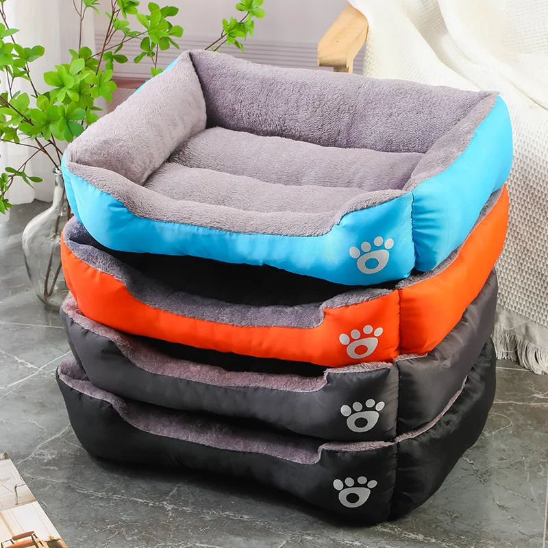 Square Soft Warm Winter House for Dog & Cat, Waterproof Mat for Large Medium Small Dog House