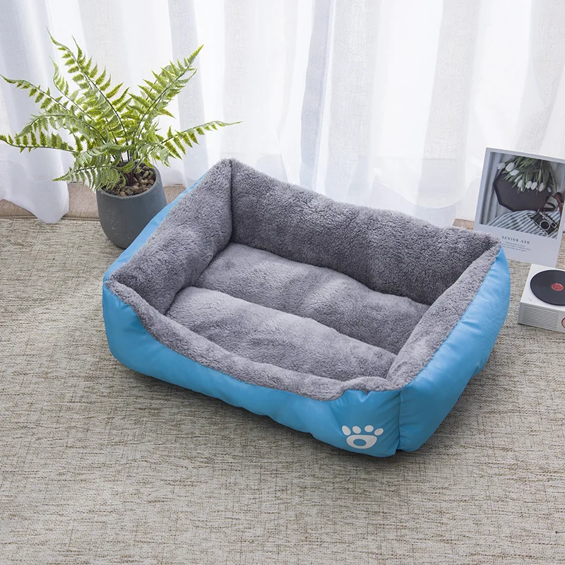 Square Soft Warm Winter House for Dog & Cat, Waterproof Mat for Large Medium Small Dog House