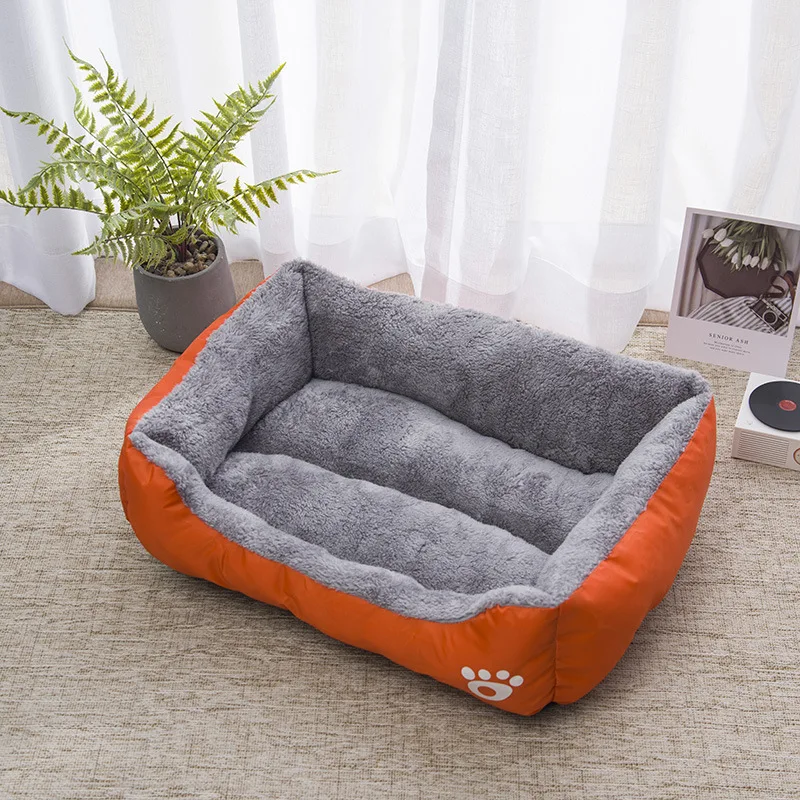 Square Soft Warm Winter House for Dog & Cat, Waterproof Mat for Large Medium Small Dog House