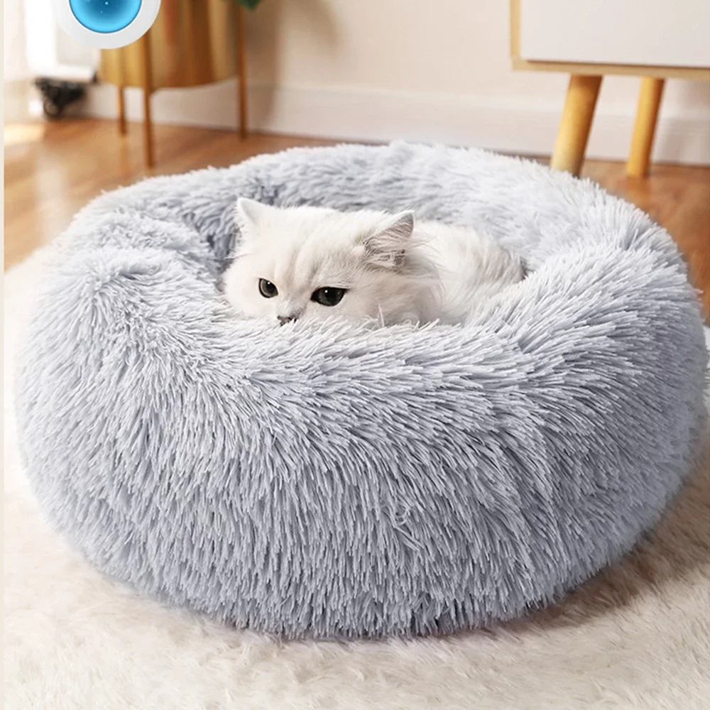 Super Warm Sleeping Cat Nest Soft Long Plush Best Pet Dog Bed for Dogs Basket Cushion Cat Bed Cat Mat Animals Sleeping