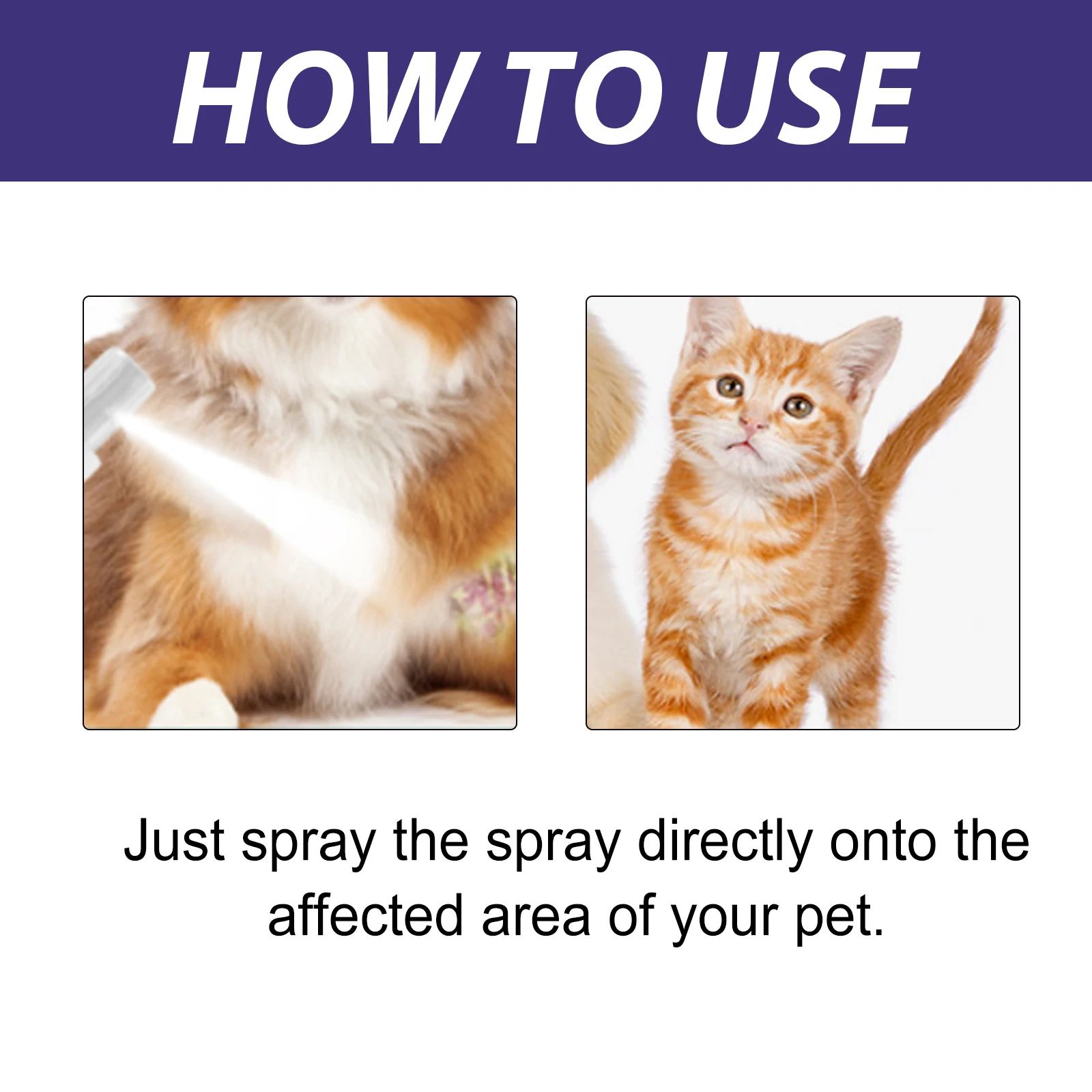 Pet Antimicrobial Spray for Skin Wound Care and Itch Relief