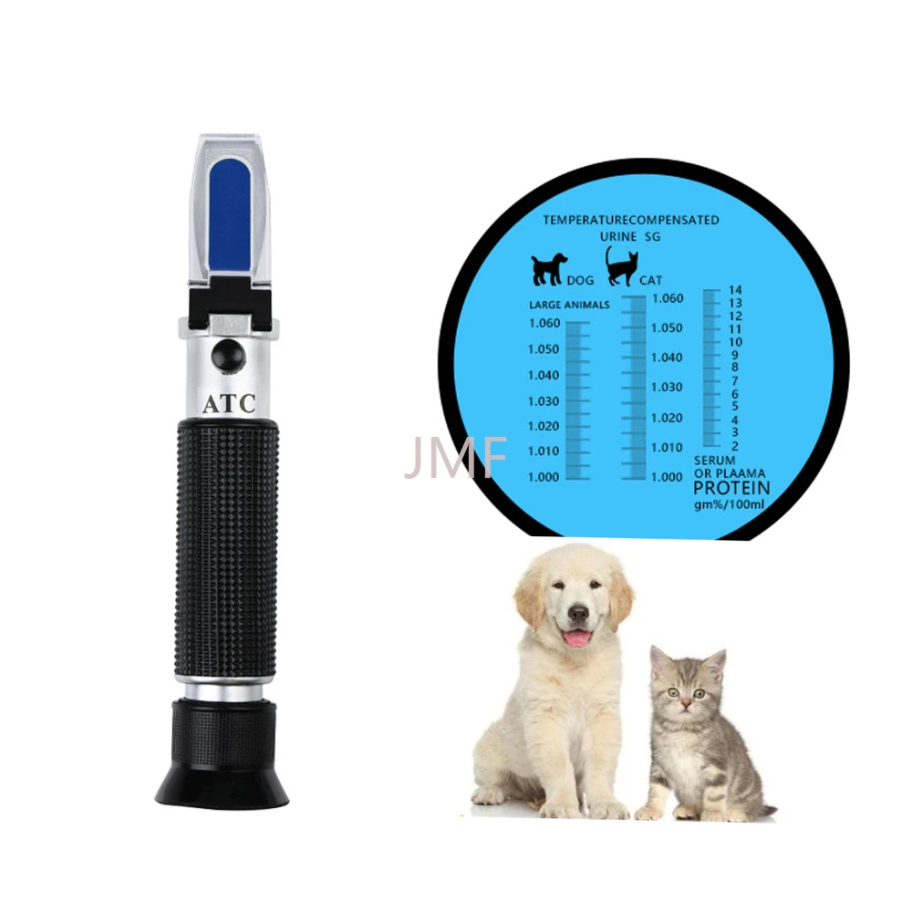 Dog Cat Hydrometer Protein Urea Hemoglobin, Veterinaria Urine Specific Gravity Refractometer Tester