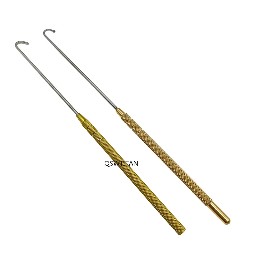 Uterine Hook Animal Dog Cat Ovarian Spay Snook Hook 180mm Veterinary Surgical Instruments