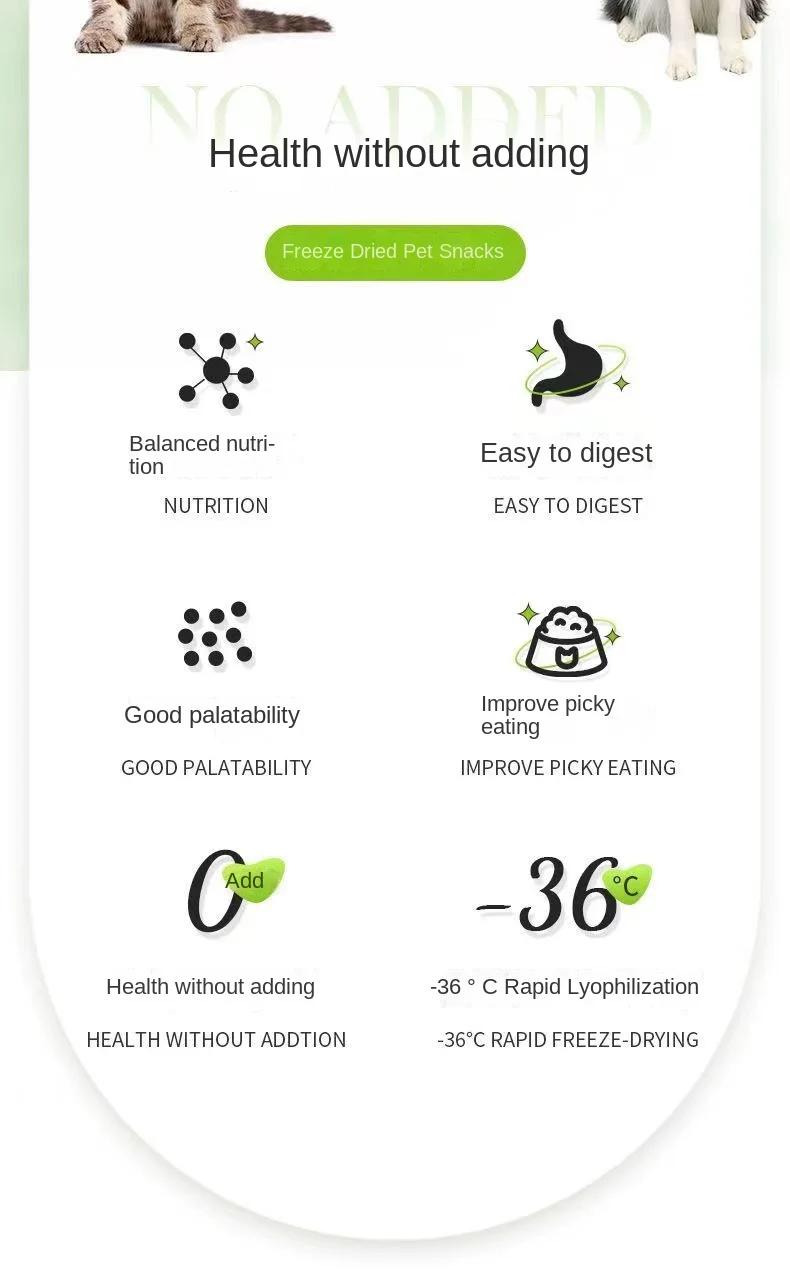 Freeze-dried beef liver granules small dog fat hair cheeks pet nutrition mixed food dog reward treats into puppy food